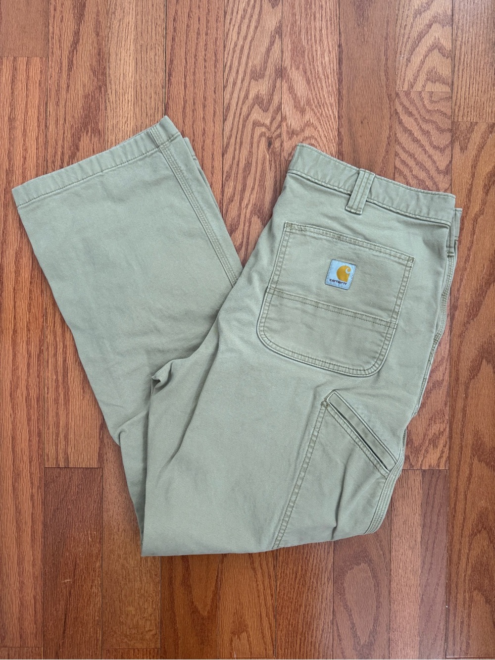 Carhartt Men's Rugged Flex Relaxed Fit Canvas Work Pant - Khaki Tan
